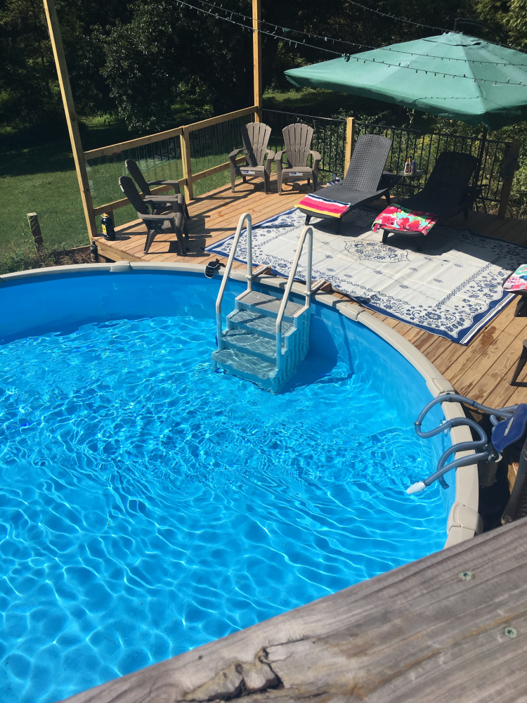 Swimline 15' Round Solid Blue 48